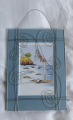Beach Girly Art Print in Wire Frame By Connie Pecoraro Studio 707 Sausalito New