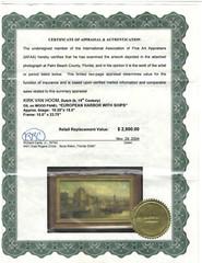 19th Century Dutch Amsterdam Cityscape European PAIR of Paintings