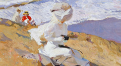Joaquin Sorolla (Handmade) Signed Oil Painting on Canvas 16×24 in Luminism ..