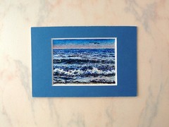 ACEO Artwork Seascape Original Art Painting Sea Miniature Gift Ukrainian Artist