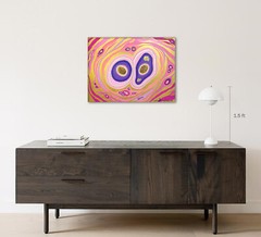 Alex Nizovsky — ABSTRACT HISTOLOGY #5 Contemporary Biology Art Painting 24″x18″