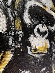 HEAR NO — Hero Series No. 5 | 9×12 Original Mixed Media | Jim Faris