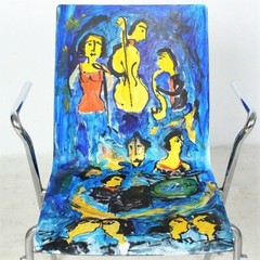 90x70cm Acrylmalerei Sonja Zeltner-Müller Musik Jazz Rally Düsseldorf
