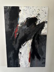 24×36 inch „Johnny Davis Abstract Acrylic on Canvas Painting – Original Artwork“