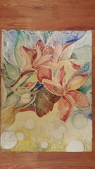 original watercolor painting „Flowers In My Dream“ by artist Marina Fay