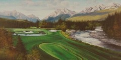 David DAASE “ Mount Kidd Course “ Limited Edition Canvas Kananaskis Golf SIGNED