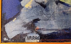ABSTRACT COMPOSITION, original oil painting, dated 1995