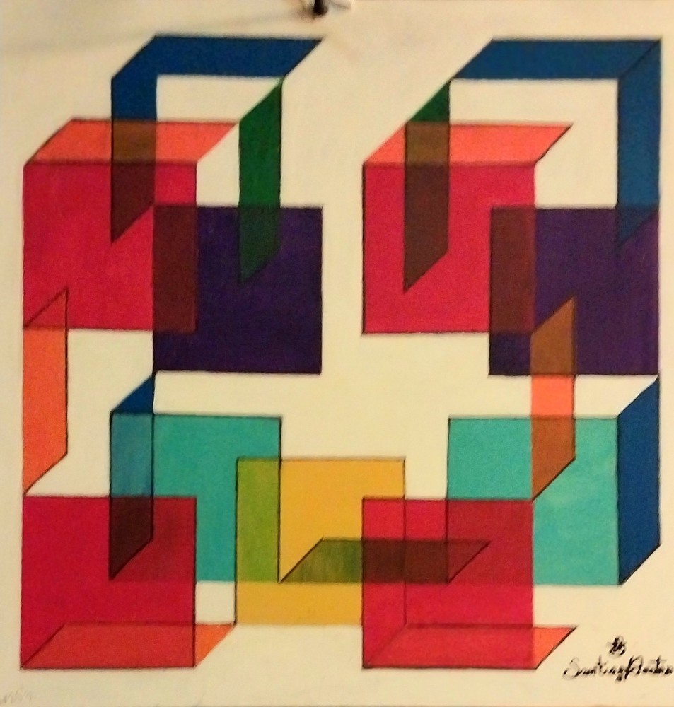3 Acrylic paintings in Cotton Canvas 24×24 Inches, $100 each , Not Framed,