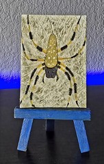 Aceo Original Painting A Banana Spider
