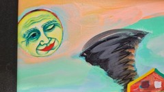Nelson De La Nuez Original Ditching Dorthy Signed Fingerprint Street Pop Art