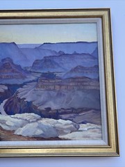 ANTIQUE LANDSCAPE PAINTING AMERICAN PLEIN AIR GRAND CANYON 1930’S RARE GARDNER
