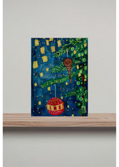 ACEO Art Trading Card LIMITED EDITION PRINT Vintage Christmas, Christmas Tree
