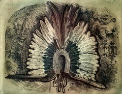 Parrata. Chalcography. Penacho, ca 1975. Original signed. Numbered