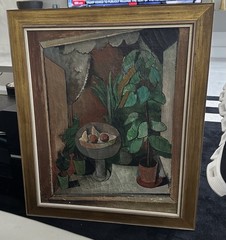 Max Burchartz (1887-1961) – 1947 Oil On Canvas, Signed.