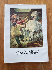 American NY Ashcan Artist Cecil Bell „Peanut Vendors“ Oil on Board Painting 1964
