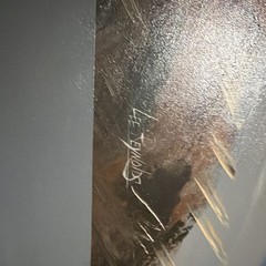 Lee Reynolds Signed Large Abstract Landscape Canvas Painting, Matted & Framed