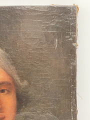 18th Century Oil on Canvas – Portrait of a Nobleman with a Powdered Wig