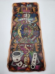 Original Painting Scratch Art VERY DETAILED Folk Traditional Acrylic Cusco Peru