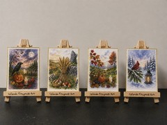 ACEO Print Set – Wheel of the Year | Lammas, Mabon, Samhain & Yule