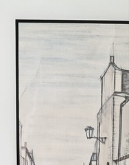 Listed French Artist, R. Lambert – MCM Paris Street Scene – 1962, Framed Litho