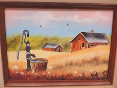 4pc Set Vintage Framed Oil Painting Signed Farm Barn Countryside Original Art Ca