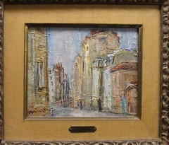 Jean Vinay Modernist View of Asnieres Paris Listed Paris School French Artist
