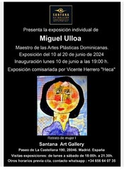 Original Art Painting Oil on Canvas by Miguel Ulloa Dominican Artist Listed