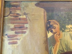 After -Paul Thumann Copy? The Vase Painter Oil Painting 1905 – 23X18-1/2 frame