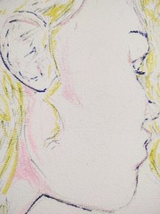 9 inch x 12 inch – Fashion/Portrait Drawing – NO FRAME by A. Avila