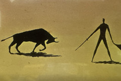 SALVADOR DALI STYLED SURREALISM MINIMALIST ORIGINAL ART VOUGHT BULLFIGHTER