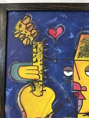 Love Serenade Canvas Cubism Original Art Painting Picasso Style 28″x36″