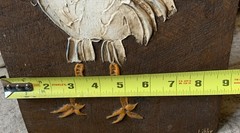 Handpainted Wooden Board Wall Decor Rooster Oil Paint Grandma Core