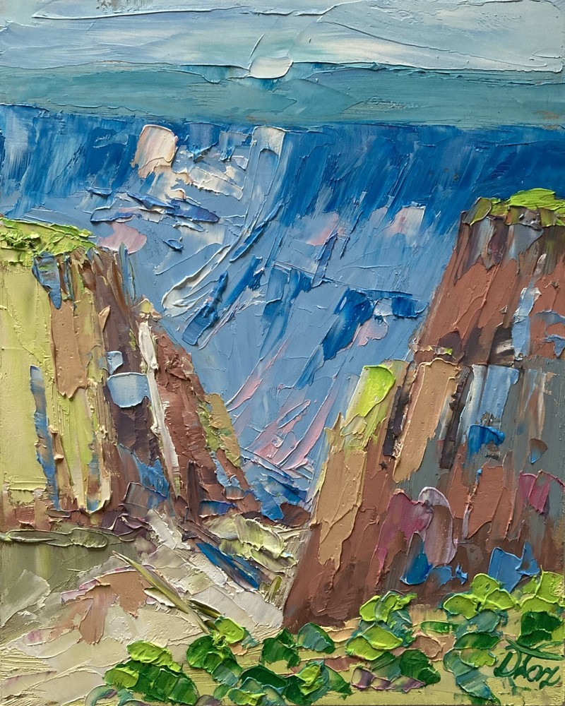 Landscape California Impressionist Oil Painting Dorothy Laz Seashore Ocean Sea