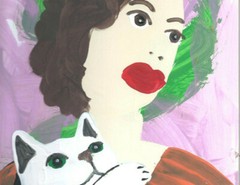 Rhonda with Fleming by William Mayer new york artist surreal impressionist