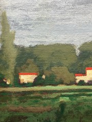 Original Chris Burkholder „First Light Of Autumn Evening“ Oil Painting, Framed