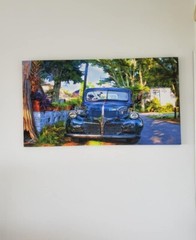Digital Art on canvas – Vintage Blue Truck
