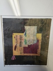 Henry Rayburn (Texas, 1944-2009) Original Mixed Media Collage Painting 7″×6½“