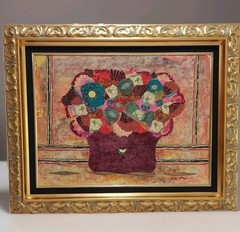 „Andean Spring Bouquet“ by Lisa Mee COA Original Mixed Media on Canvas Signed