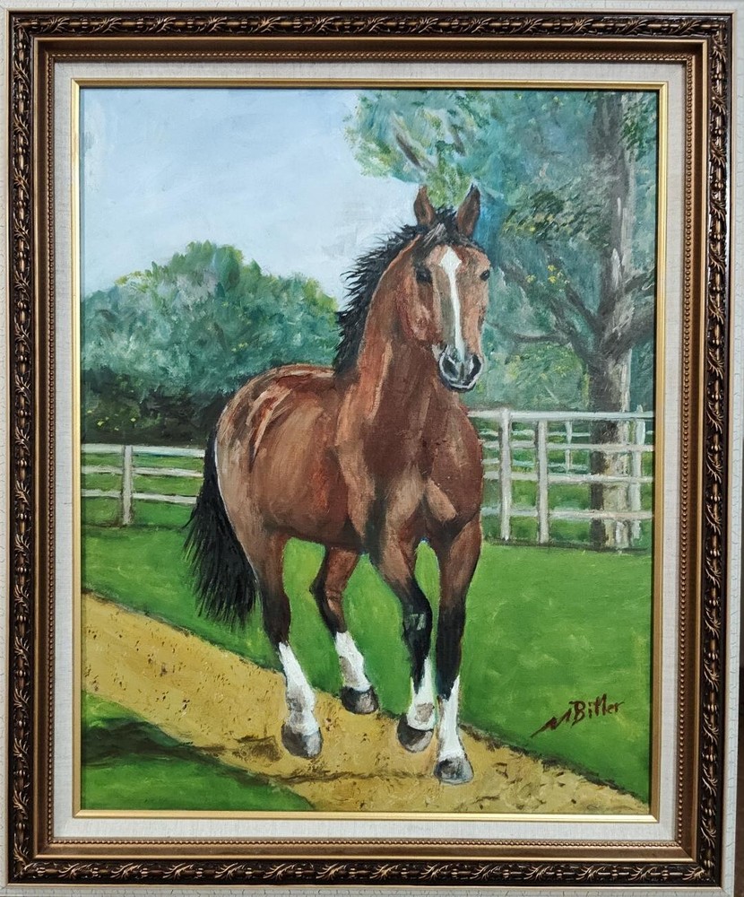 Original Western Oil Painting „The Sorrel“ by Marc Bitler