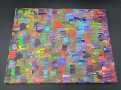Brush Strokes Original Painting Art By Aaron Goodwin 1/1 Canvas 11×14