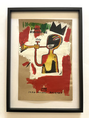2 X Jean Michel Basquiat Original Painting Drawings Graffiti Street Art NYC F67