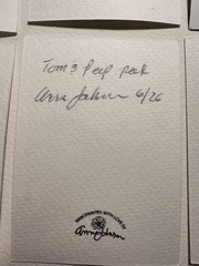 Original ACEO Watercolor 2.5 x 3.5, Signed, title: Tom & Peep Peek
