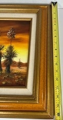 Anita Mantooth Original Oil Painting Southwest Desert Landscape Yucca 14×16