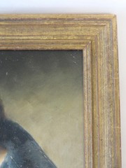 Oil painting Russian style by Alexei Harlamoff Size is 10.25H x 8.25L inches