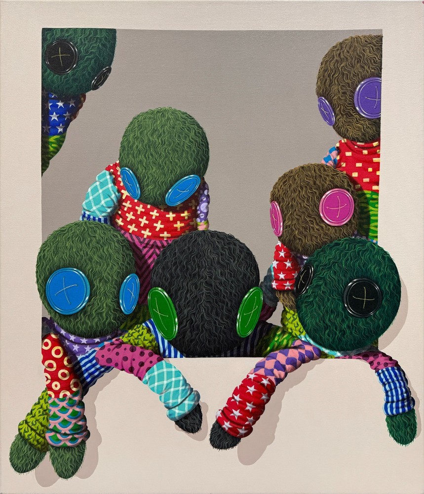 Suanjaya Kencut „In Frame Series – Relax in Home“ | Original Painting | 41 x 35″