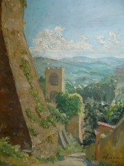 RARE, WILLIAM LENNOX NICOL, CALIFORNIA SCOTTISH IMPRESSIONIST SCOTLAND PLEIN AIR