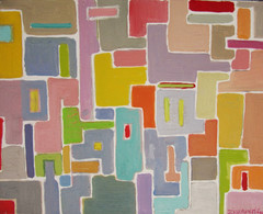 Original Zivanovits COLOR STUDY 2 Abstract Color Field oil