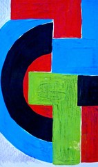 SONIA DELAUNAY — A 1920s SIGNED MIXED MEDIA RUSSIAN GRAPHITE & GOUACHE PAINTING