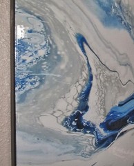 Abstract Painting RESIN Canvas Wall Art Large Framed SIGNED US ELOISExxx