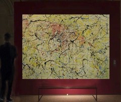 Jackson Pollock Style Giant Canvas Painting 84”X62” (7 Foot) Abstract Modern XL